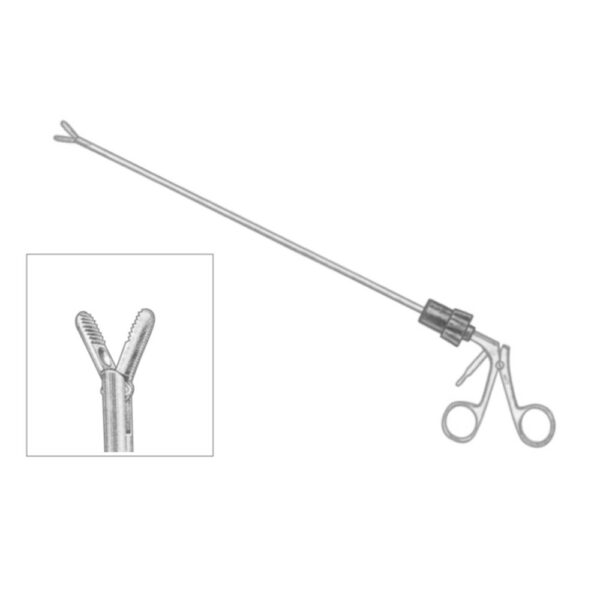 GRASPING FORCEPS RATCHET INSULATED SHAFT